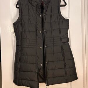 Women's Black Quilted Vest